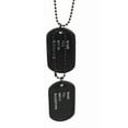 thumbnail image 5 of Anvazise 1Pc Military Army Style Black 2 Dog Tags Pendant Sweater Chain Necklace Men's Jewelry 1Pc, 5 of 6