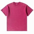 thumbnail image 5 of DORKASM Mens T Shirt Short Sleeves Lightweight Comfortable Shirts Crew Neck Workout Fashion Tshirts Vocation Casual T-Shirt Hot Pink 4XL, 5 of 5