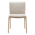 thumbnail image 3 of Nordvest Dining Chair Beige & Gold, 3 of 5