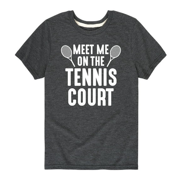 Instant Message - Meet Me On The Tennis Court  - Youth Short Sleeve Tee