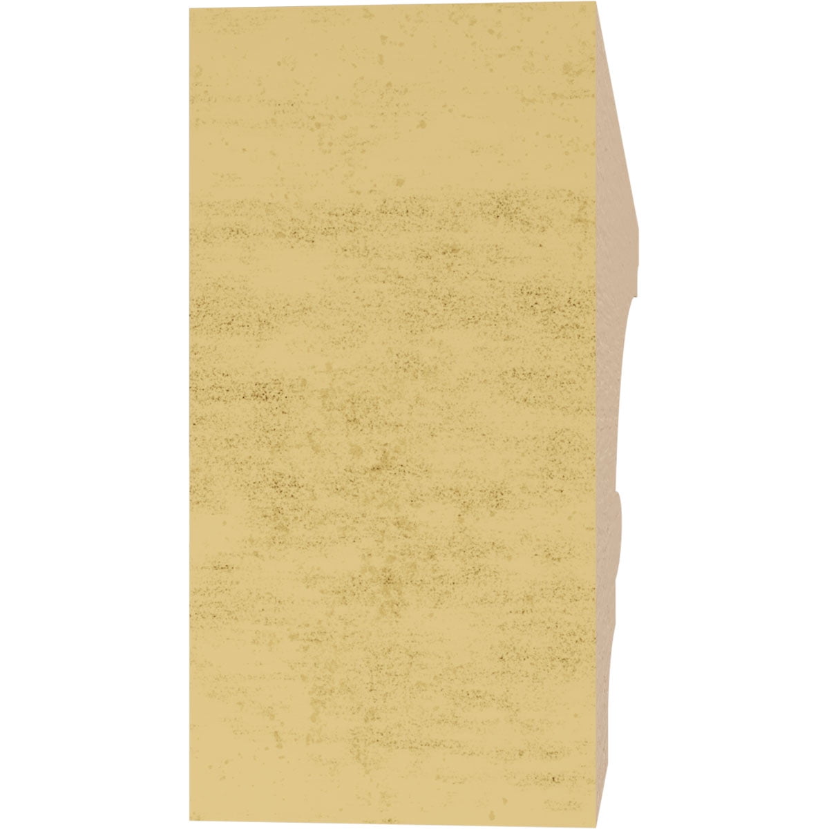 3"W x 18"D x 6"H Thin Diane Rough Cedar Woodgrain TimberThane Corbel, Primed Tan