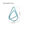 thumbnail image 2 of Unique Bargains Paper Clips Drop-Shaped with Box 1 Inch Blue for Organize Office Home, Pack of 100, 2 of 5