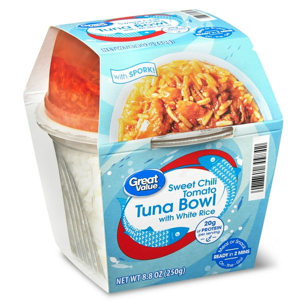 Great Value Tuna Sweet Chili Tomato Rice Bowl, 8.8 oz