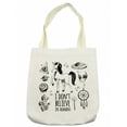 thumbnail image 1 of Unicorn Tote Bag, Mysticism Occult Featured Set Pyramids Aliens Dream-Catcher Grunge Print Artwork, Cloth Linen Reusable Bag for Shopping Books Beach and More, 16.5" X 14", Cream, by Ambesonne, 1 of 2