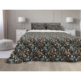thumbnail image 1 of Alphabet Comforter & Sham Bedding Set, Pattern of Funny Lowercase and Uppercase Alphabet Illustration, 3 pcs Duvet Set Microfiber Filling Quilt, 5 Sizes, Dark Taupe Multicolor, by Ambesonne, 1 of 4