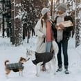 thumbnail image 7 of Kuoser Reversible Dog Coat Adjustable British Style Plaid Pet Jacket, Waterproof and Windproof, Green, XS, 7 of 7