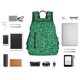thumbnail image 4 of Disketp Green Glitter Mochila Ligera e Impermeable, Mochila de Día Resistente para Viajes, Senderismo y Uso Diario para Hombre y Mujer, 4 of 7