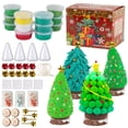 thumbnail image 1 of Kit de arcilla seca al aire libre para árboles de Navidad LULEEYANG, paquete de 12, 1 of 9