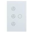 thumbnail image 1 of Interruptor táctil ANGGREK Control de voz Lámpara Ventilador Aire Luz WiFi compatible, 1 of 8