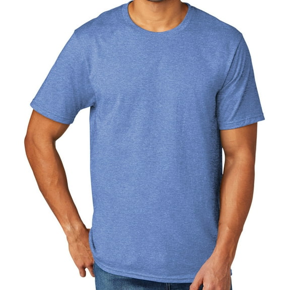 Men's Extreme Softness TriBlend Tee Shirt, XL Carolina Blue Heather