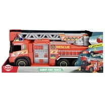 Dickie Toys: Giant Fire Truck - Red - 22" Volvo FMX Rescue Vehicle, Light & Sound, Ladder, 2 Water Shooting Bottles, Freewheel Toy, Kids Ages 3