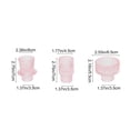 thumbnail image 3 of Vintage Ribbed Taper Glass Candle Holders,Tea Candle Holder for Table Centerpieces, Wedding Decorations and Dinner Parties, 3pcs, 3 of 6