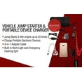 thumbnail image 4 of 6,000mAh Vehicle Jump Starter and Portable Device Charger with Built-In Flashlight, Accessories and Case~Gold, 4 of 4