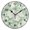 Black, variant on 9.84in Green Floral Pattern PVC Canvas Wall and Table Clock with Canvas Texture, Black or Gold Hands