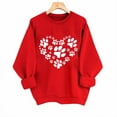 thumbnail image 2 of NuoCaiYun Valentine's Day Women's Funny Love Heart Graphic Shirt - Casual Long Sleeve Pullover Tops, 2 of 6