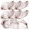 thumbnail image 4 of KAKOWELY 50pcs Hair Nets Invisible Elastic Mesh (Coffee),21.65"X5.91"X0.39", 4 of 5