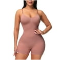 thumbnail image 5 of Timegard Bodysuit for Women Ribbed Scoop Neck Sleeveless Skinny Strech Short Rompers Workout Jumpsuit, 5 of 8