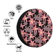 thumbnail image 4 of Yiaed Lilies Flowers Print Tire Wheel Cover, Waterproof Spare Tire Cover Fit for Jeep, Truck,Trailer, RV, SUV, Camper and Most Vehicle-16 inch, 4 of 6