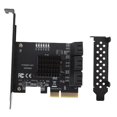 thumbnail image 2 of Tarjeta De Extensión PCIe A Serial ATA3.0, Eficiente De 6 Puertos PCIe Expansion Expansion Resin Resin Iron Para El Juego, 2 of 7