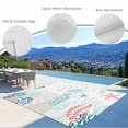 thumbnail image 3 of Coastal Turtle Outdoor Rug 5x8 Ft - Reversible Patio Rug Outdoor Camping Rugs, Teal Green Ocean Coral Starfish Jellyfish Indoor Outdoor Area Rugs, Non-Slip Outdoor Carpet Runner for Deck/Porch, 3 of 8