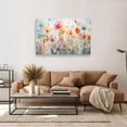 thumbnail image 4 of HFDF Poppies Floral Canvas Wall Art Colorful Flower Painting on Canvas Artwork for Living Room Bedroom Decor 48W x 32H 24x16inch Framed, 4 of 6