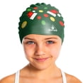 thumbnail image 2 of Water Gear Swim Cap SANTA HAT ORNAMENT, 2 of 7