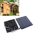 thumbnail image 3 of Ventilador De Panel Solar De 5 W, Compacto, Portátil, De Bajo Ruido, Potencia Máxima De 5 W, Kit De Ventilador De Panel Solar De Operación Simple Para Casa En El árbol, 3 of 7