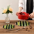 thumbnail image 6 of Bamboos Stripe Trivet Mats Set Cotton Woven Non-Slip Pot Holders Heat Resistant for Hot Pots Pans Dishes Pats, 6 of 6
