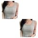 thumbnail image 2 of Camiseta sin mangas corta Qarigey para mujer con cuello cuadrado chaleco corto de verano, 2 of 6