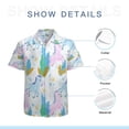 thumbnail image 7 of High Quality Hawaiian Shirts for Men Short Sleeve Aloha Beach Shirt Floral Summer Casual Button Down Shirts Blouses JRJ7SA, 7 of 7