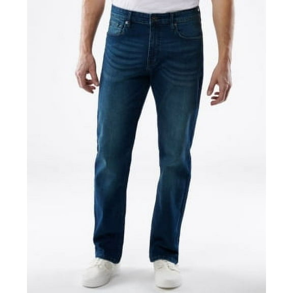 Men's Lazer Straight Fit Jeans Color: Hudson Size: 34X34
