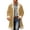 Khaki, variant on Men's Winter Solid Color Anorak Coat Warm Casual Jacket for Cold Weather Indoor and Outdoor