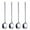 Silver, variant on NOGIS 4 Pcs 6.7" Coffee Spoons, Teaspoons, Gold Spoons, Stirring Spoons with Long Handle, Coffee Bar Accessories-Stainless Steel Bar Spoons Set for Espresso Iced Tea Dessert Ice Cream（Gold）