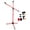 RED, variant on 5 Core Adjustable Tripod Floor Microphone Stand with Extendable Telescoping Boom Arm, Heavy Duty Mic Holder for Stage Recording Podcast Streaming