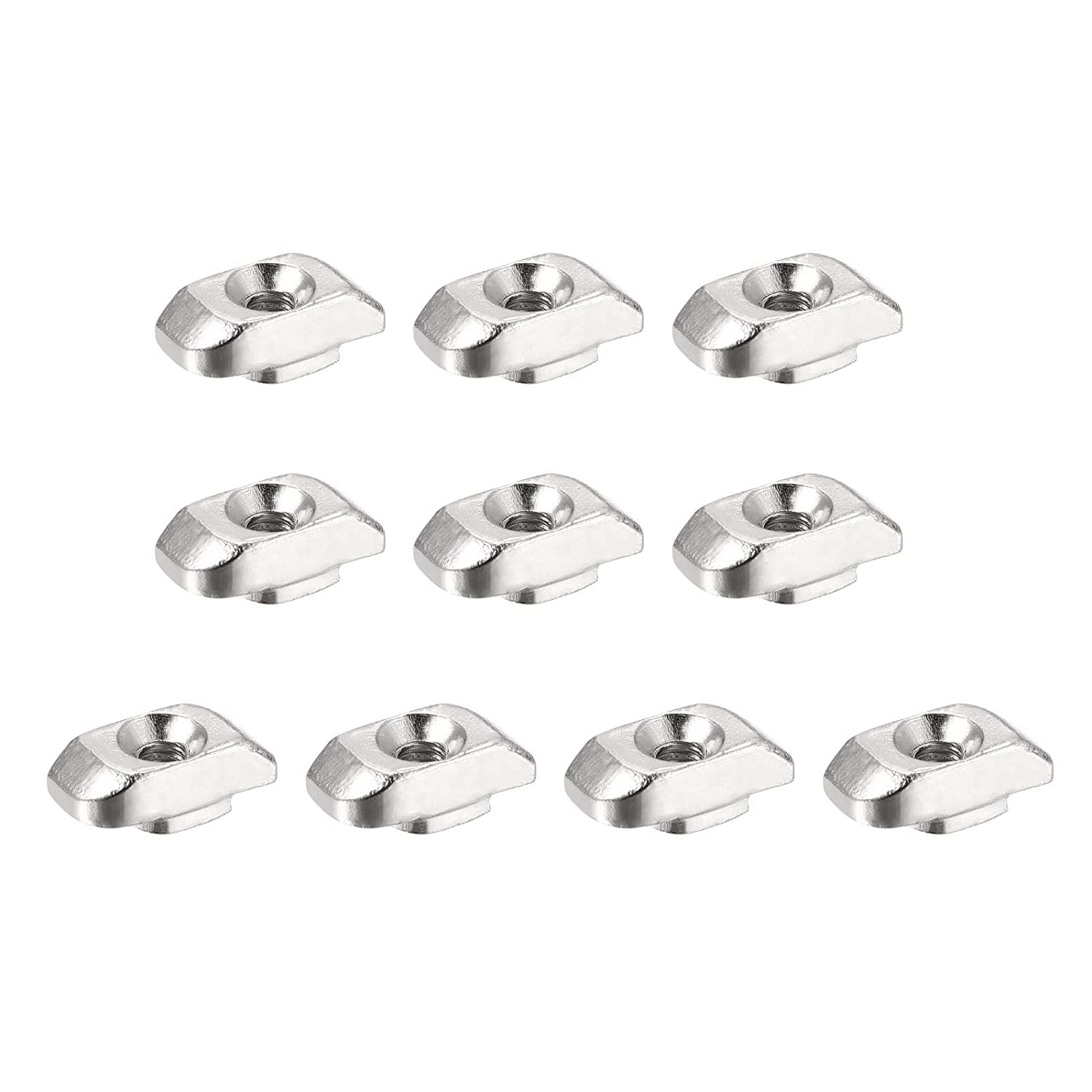 10 Pack 3030 Series Sliding T Slot Nut M4 Half Round Roll in Tee TNuts