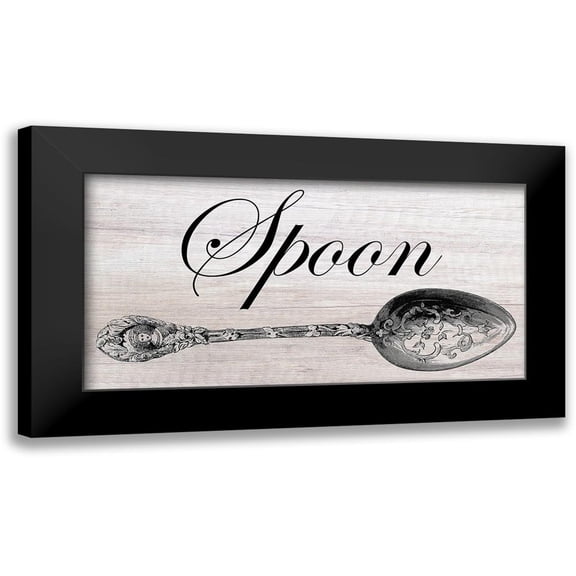 Lewis, Sheldon 14x9 Black Modern Framed Museum Art Print Titled - Vintage Spoon