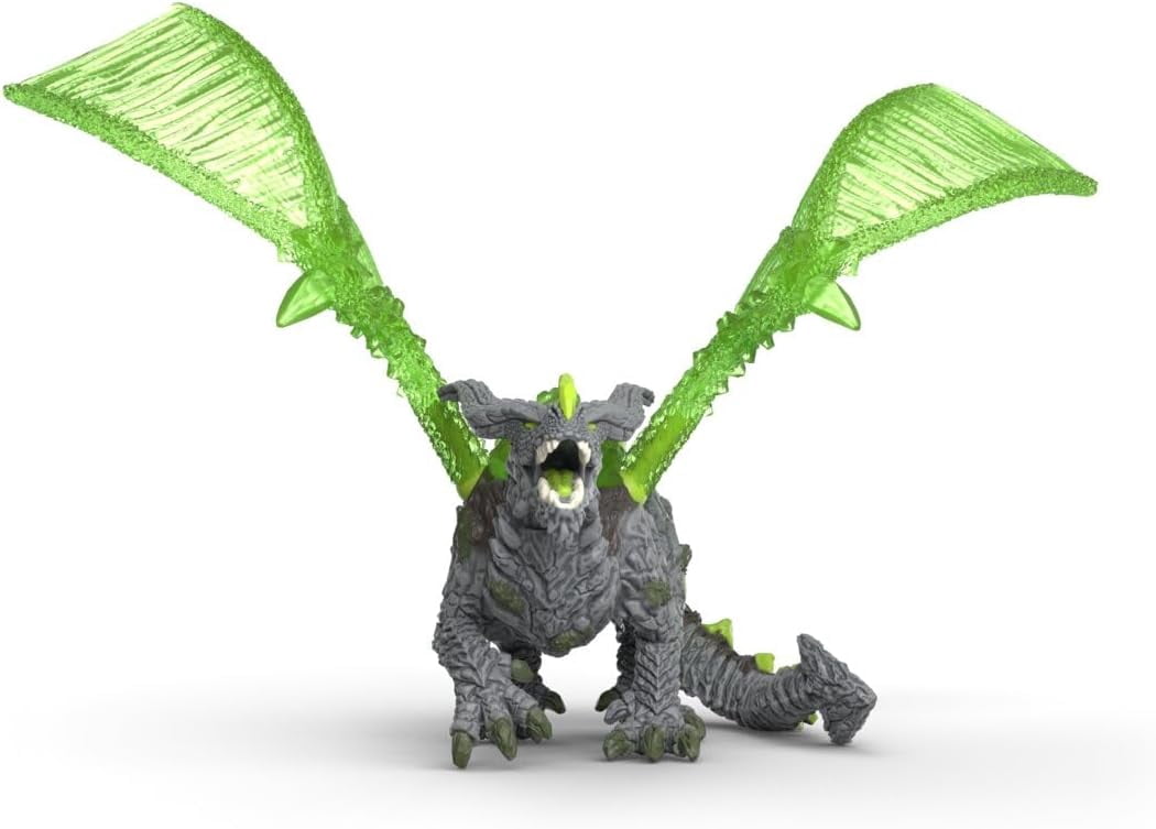 schleich Eldrador - Rock Dragon Figurine with Movable Wings - Fantasy Monster Toy for Kids Ages 7+