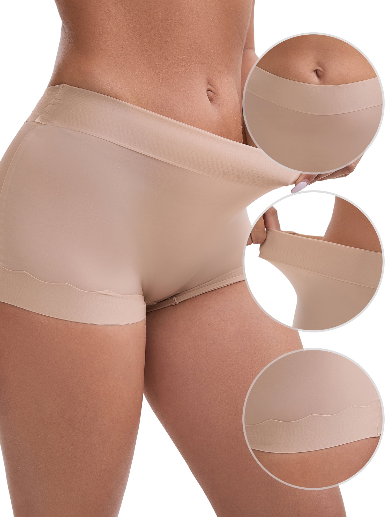 DARING DIVA Women's Butt Lifter Anti Chafing Slimming Shapewear M Light Pink