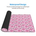 thumbnail image 3 of Rateoe Cute Watermelon Flamingo Print Mouse Pad - Extended Large Gaming Mousepad,Non-Slip Stitched Edge,16x29.5 Inch, 3 of 8