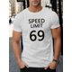 thumbnail image 1 of Camiseta con estampado "SPEED LIMIT 69", camisetas para hombre, camiseta informal de manga corta para verano, camiseta deportiva de ocio, 1 of 5