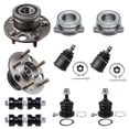 thumbnail image 1 of Detroit Axle - 10pc Front Wheel Bearings Rear Wheel Hubs Suspension Kit Replacement for Honda Odyssey, 1 of 7