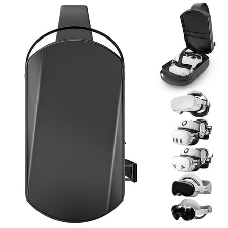 Rechale VR Hard Carrying Case for Oculus Quest 2/3/3S, Compatible with VISION PRO/Galaxy XR-Travel & Home Storage Full Protection