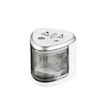 thumbnail image 2 of Electric Pencil Sharpener with Double Hole, Battery Operated Auto Stop, Noiseless Motor, Sharpens 6-12mm Pencils, Office and Home, 2.76 x 2.95 Inch, 2 of 6