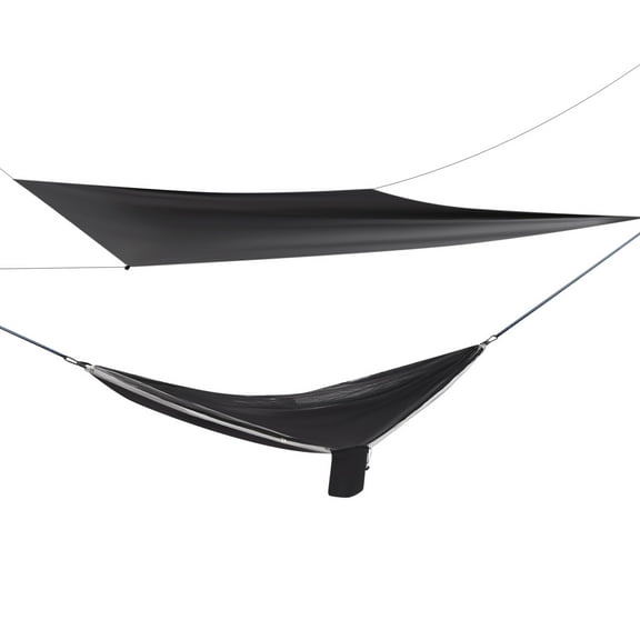 Camping Hammock with Mosquito Net and Waterproof Tarp, 440.9 lbs Load-Bearing Capacity, Perfect for Outdoor Adventures