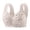 Light Gray, variant on Seamless Soft Support Wireless Bra for Women – Thin, Breathable, Front Snap Closure, Fixed Half Cup for Large Chest, Comfort Fit for Seniors