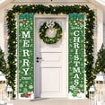 thumbnail image 6 of Merry Christmas Porch Banner Sign, 11.8"x70.87" Xmas Green Front Door Hanging Welcome Banner Flag, Holiday Party Decoration for Home Outdoor Yard Garage Wall, 6 of 6
