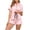 Pink, variant on XUNKUSGA 2 Piece Silk Pajamas for Women Classic Button Down Womens Pjs Sets Casual Soft Lightweight Short Sleeve Women's Sleepwear with Short,Pink,S
