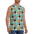 thumbnail image 2 of Balery Cute French Bulldog Camisetas sin mangas para hombre, absorbe la humedad y protege contra el mal olor.-X-Large, 2 of 7