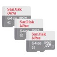 thumbnail image 1 of Tarjeta de memoria SanDisk Ultra 64GB microSDXC con adaptador SD x3, 1 of 3