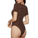 thumbnail image 2 of Fotbe Dark Brown Glitter Body de Mujer con Cuello Redondo y Mangas Cortas, Sin Mangas Ajustado, Suave, Cómodo y Básico-Medium, 2 of 7